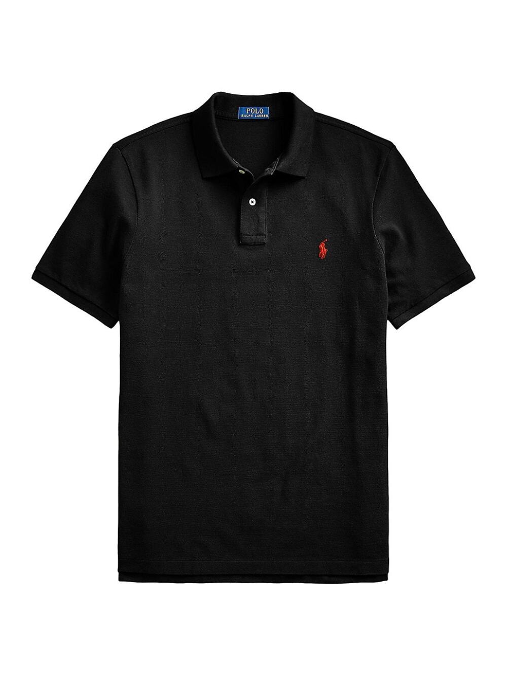 USED  Ralph by Ralph Lauren Men's Classic Fit Iconic Mesh Polo, Black, XL